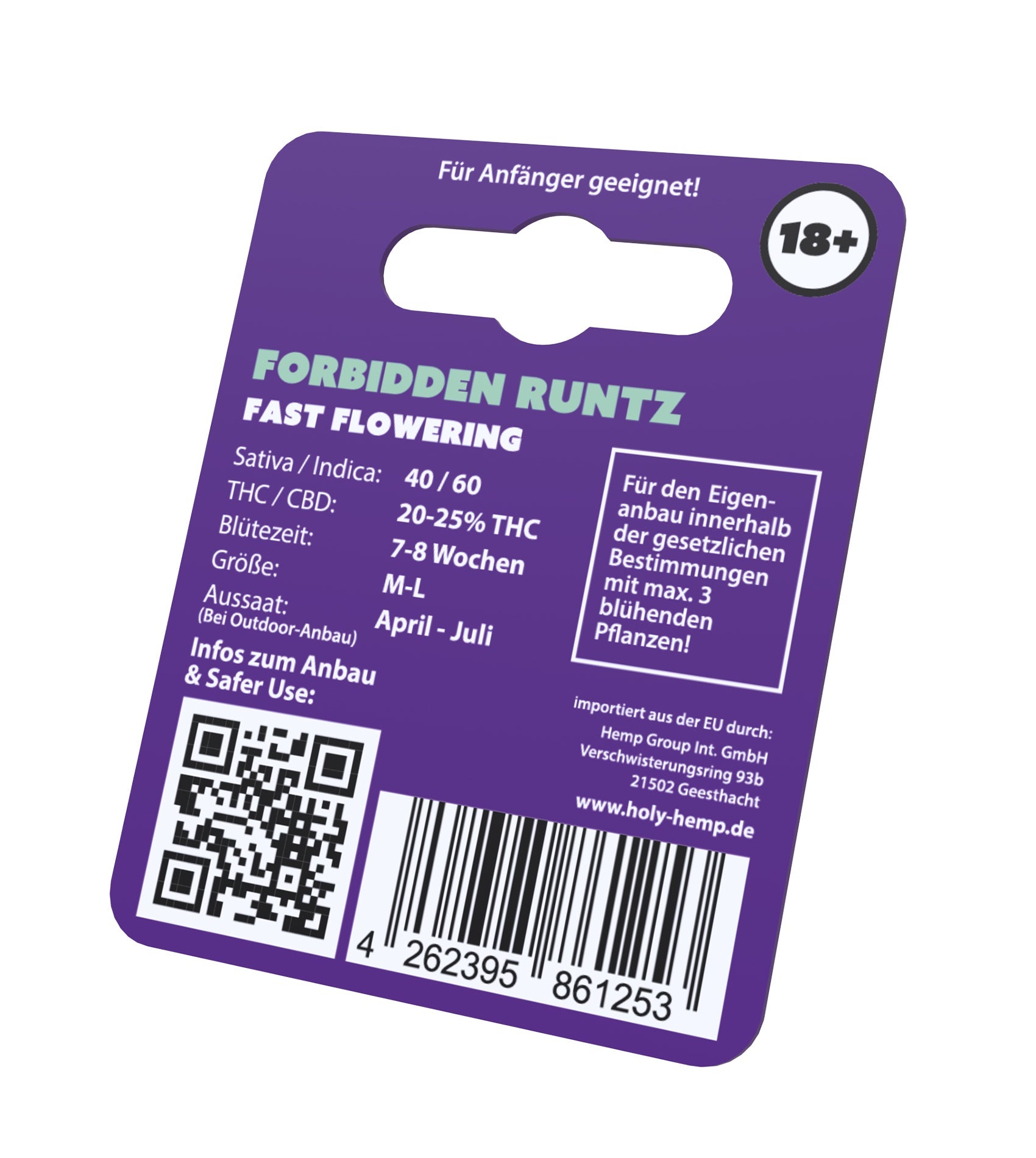 Holy Hemp Cannabissamen Forbidden Runtz Fast Flowering