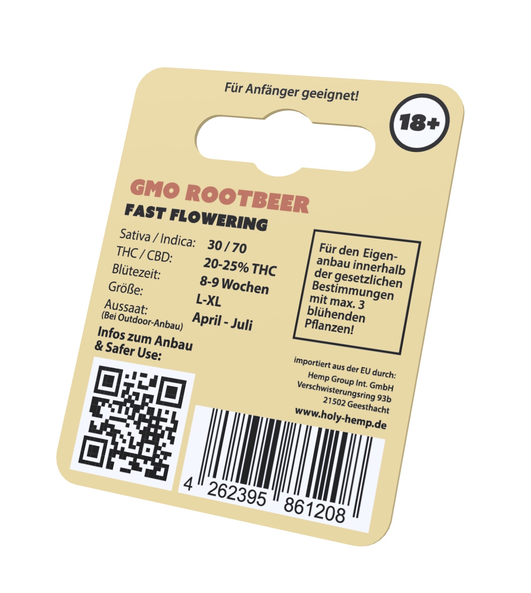 Holy Hemp Cannabissamen GMO Rootbeer Fast Flowering