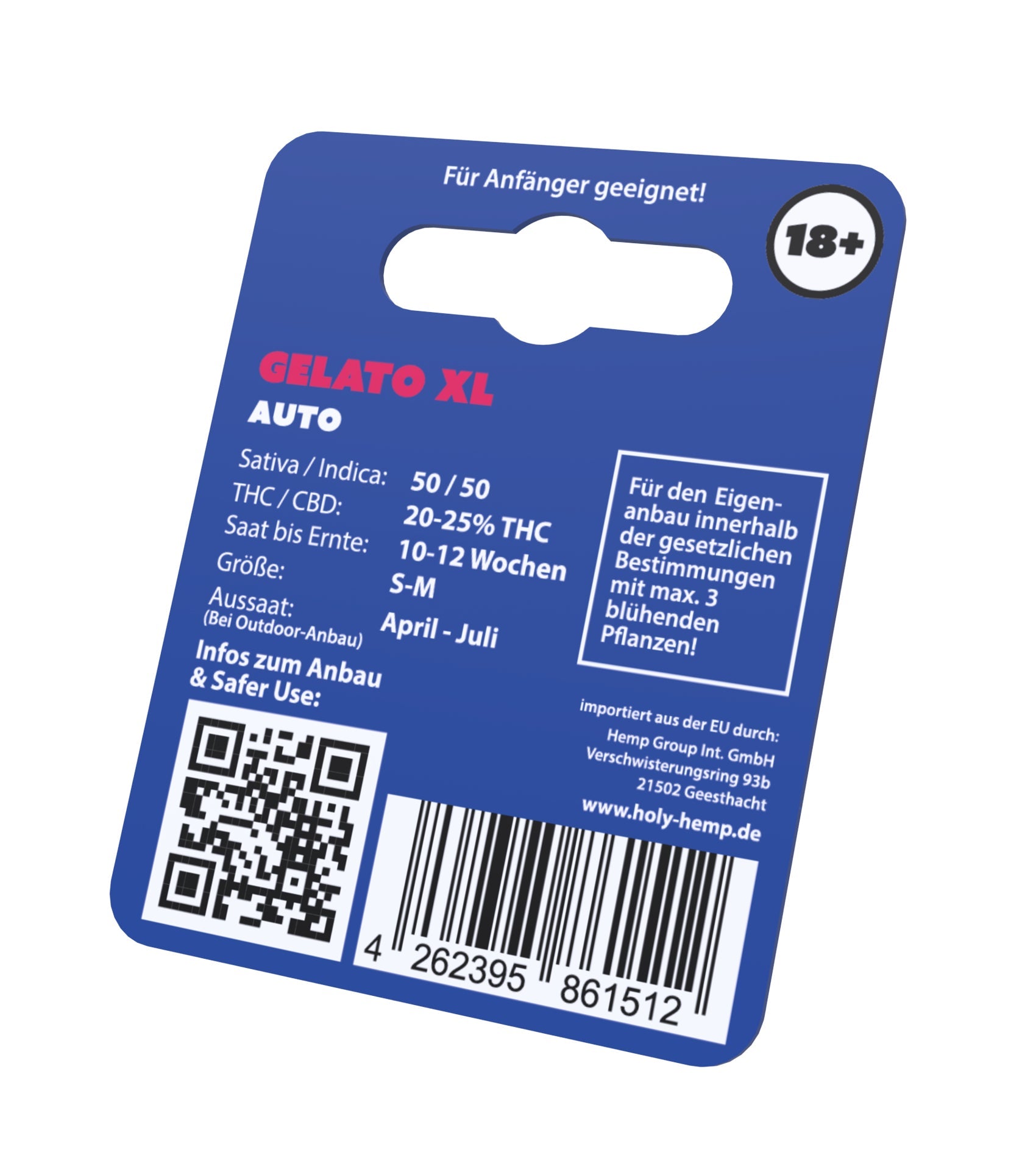 Holy Hemp Cannabis Samen Gelato XL Auto