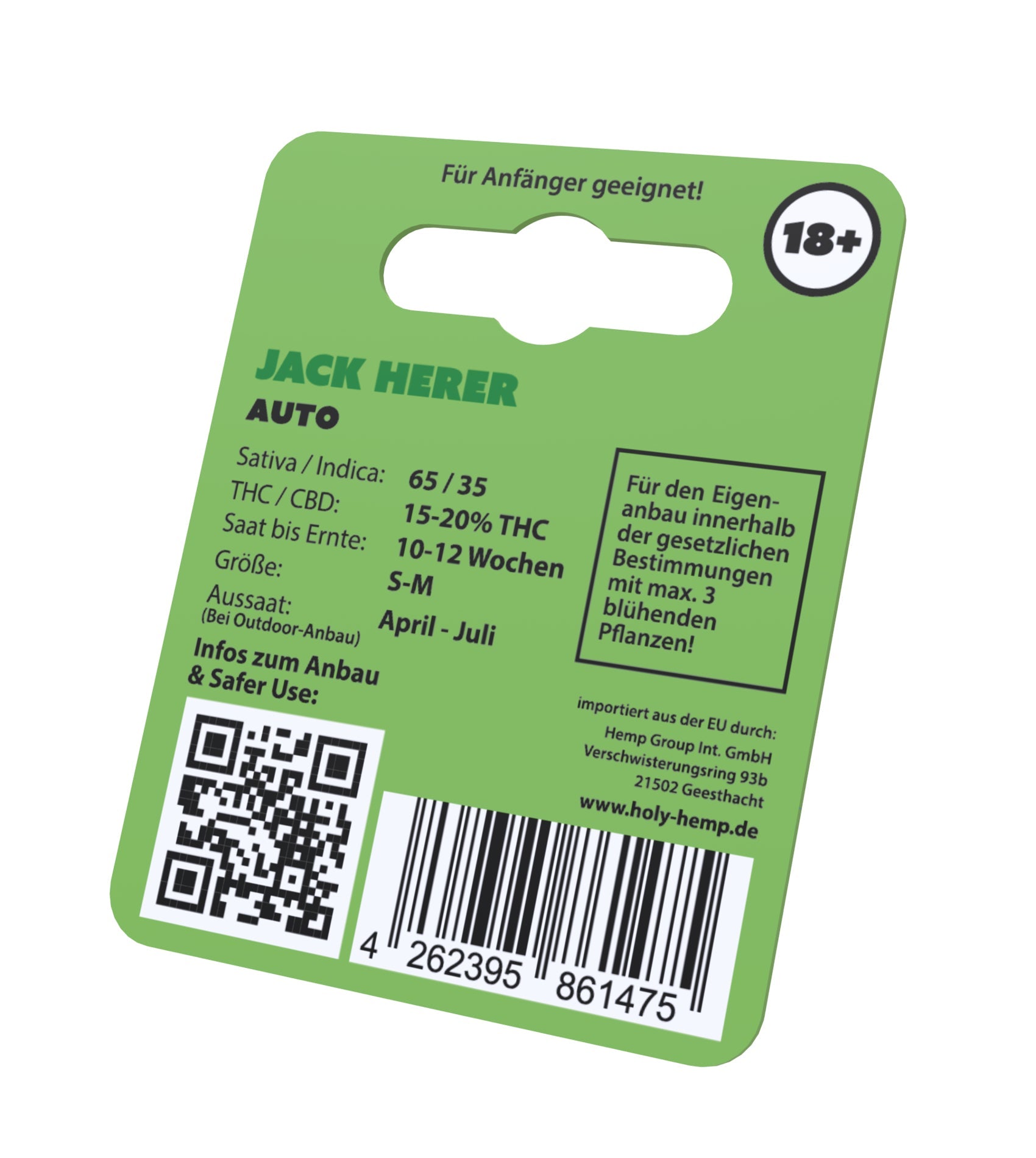Holy Hemp Cannabis Samen Jack Herer Auto