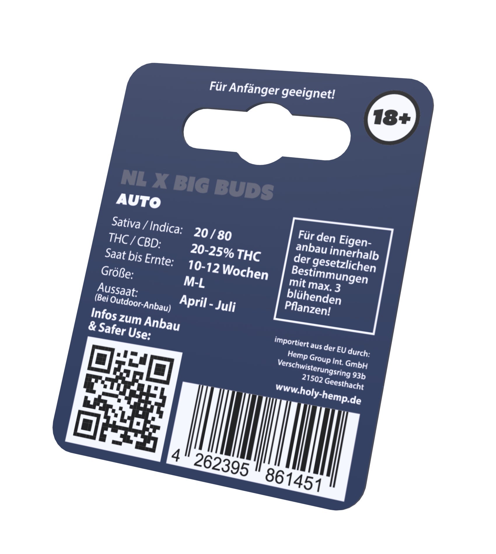 Holy Hemp Cannabis Samen NL x Big Buds Auto