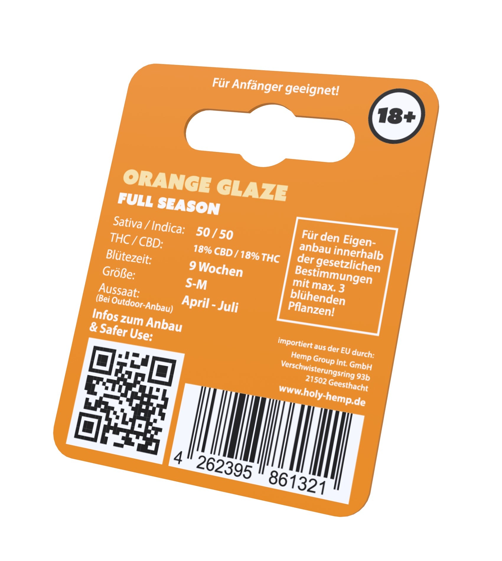 Holy Hemp Cannabis Samen Orange Glaze Full Season