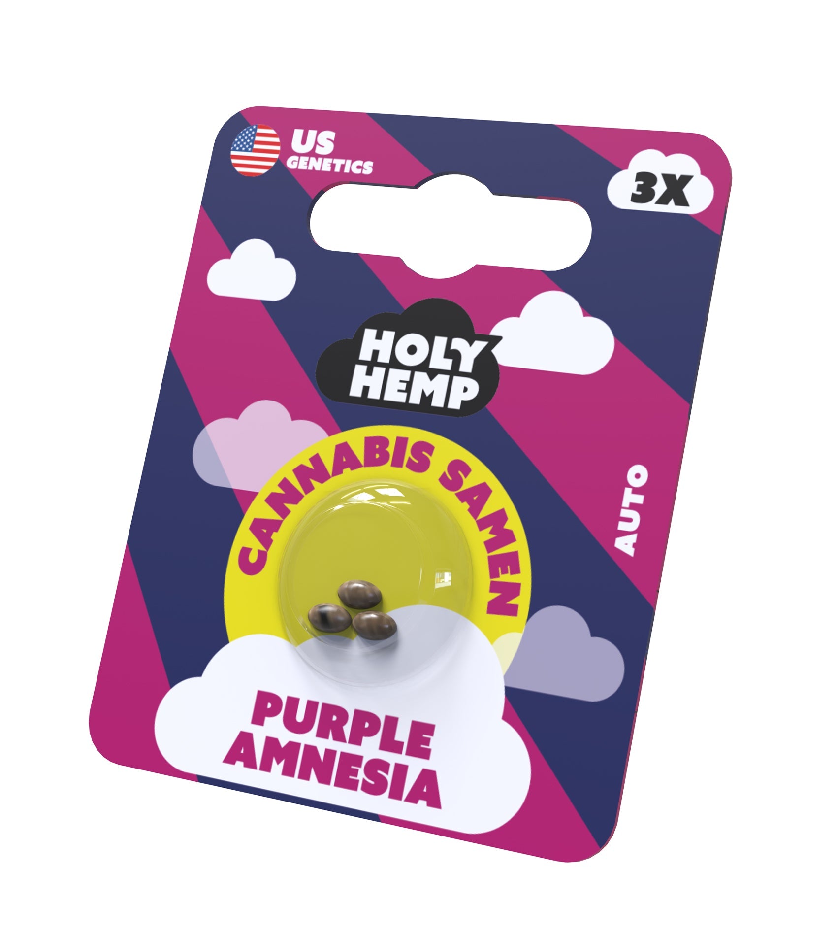 Holy Hemp Cannabissamen Purple Amnesia US Cali Seeds