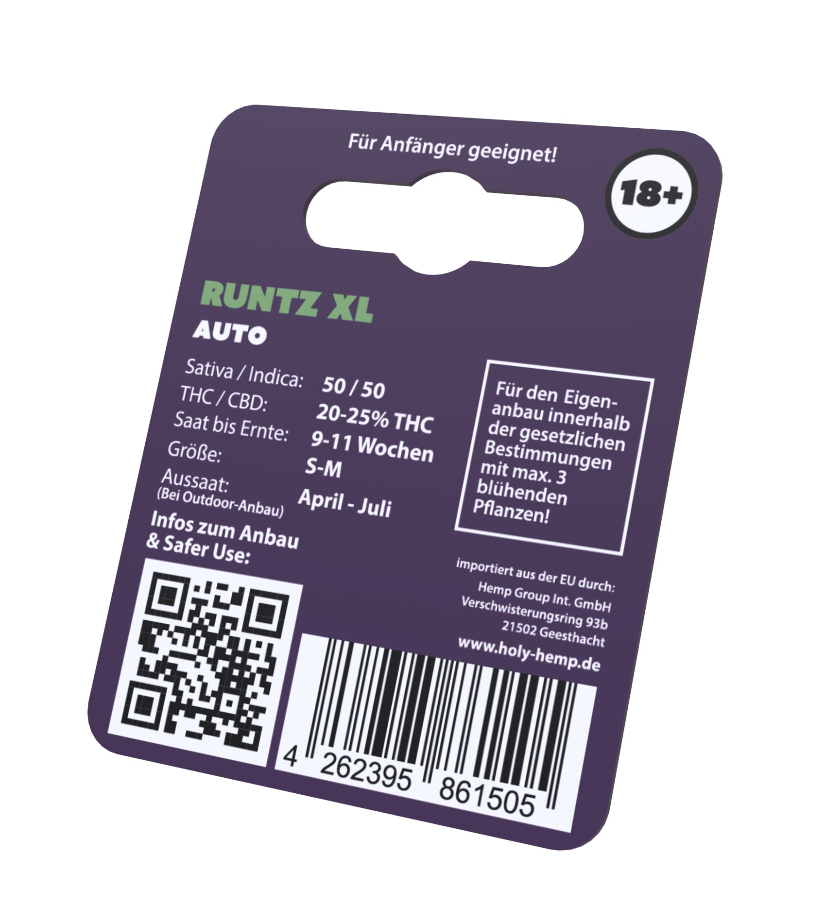 Holy Hemp Cannabis Samen Runtz XL Auto