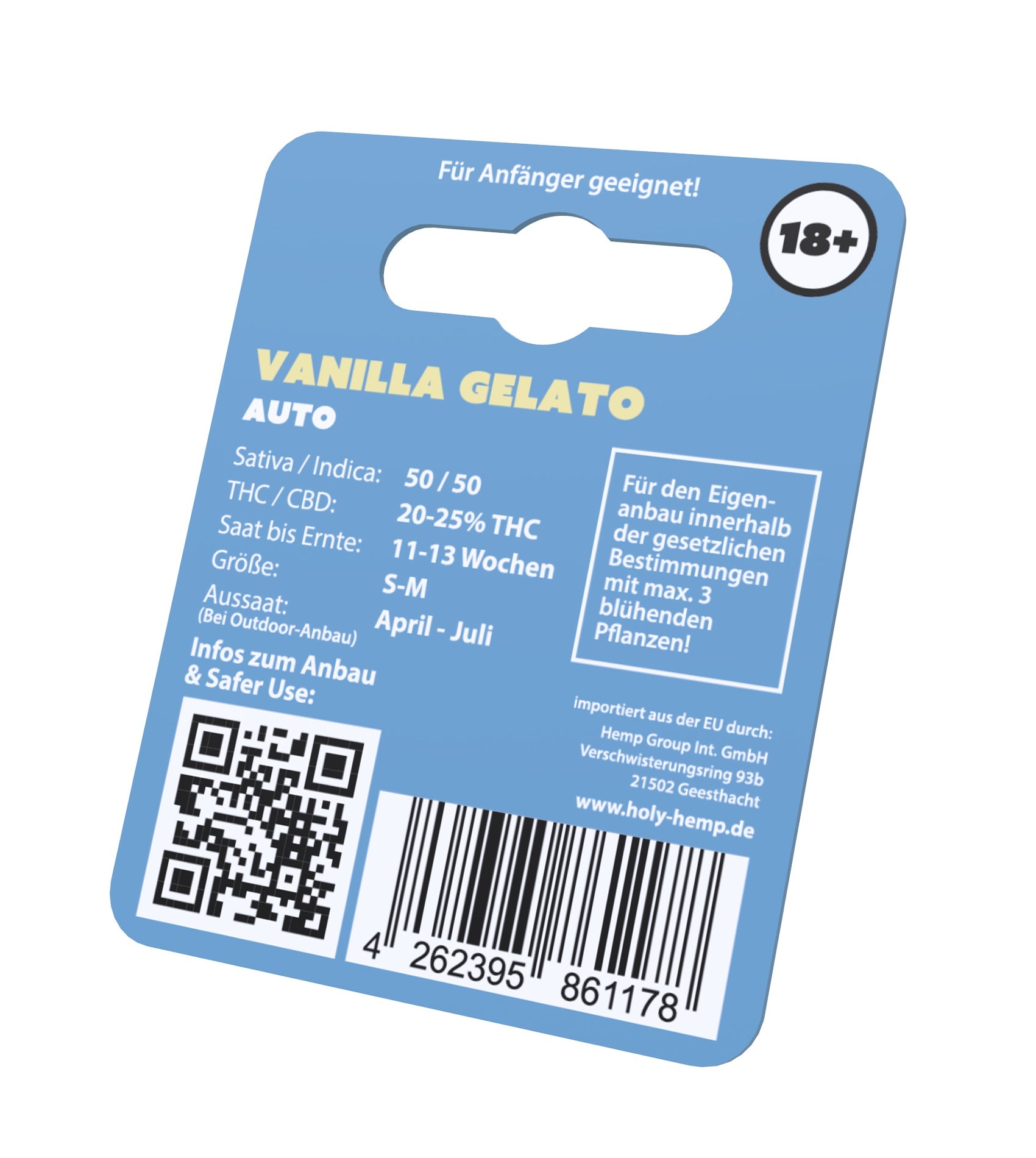 Holy Hemp Cannabissamen Vanilla Gelato Autoflowering